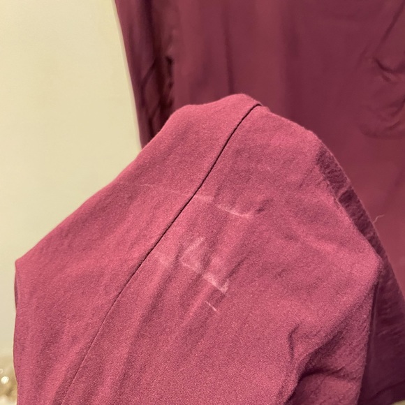 Dark mauve simple dress - Picture 5 of 5